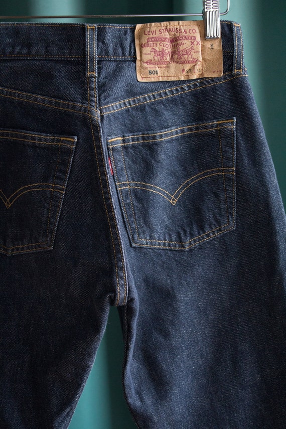 levis raw denim jeans