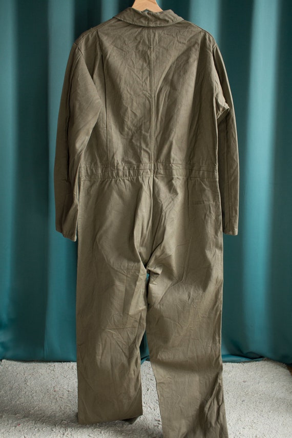 Mil-Tec French Army Style OD Coveralls XL Size XL Mechanics-Style Coveralls 