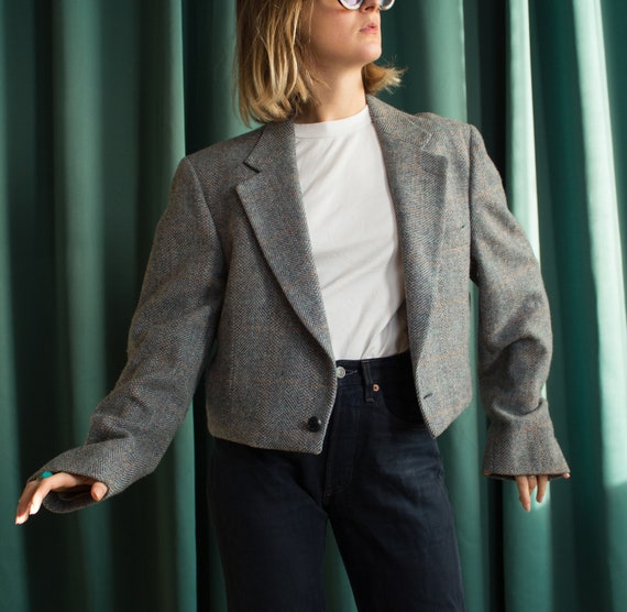 Vintage short blazer jacket | Cropped blazer | Vin