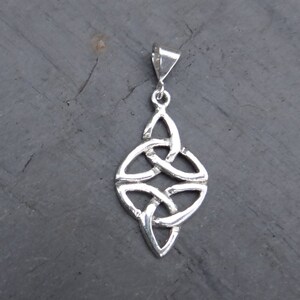 Vintage celtic knot sterling silver pendant