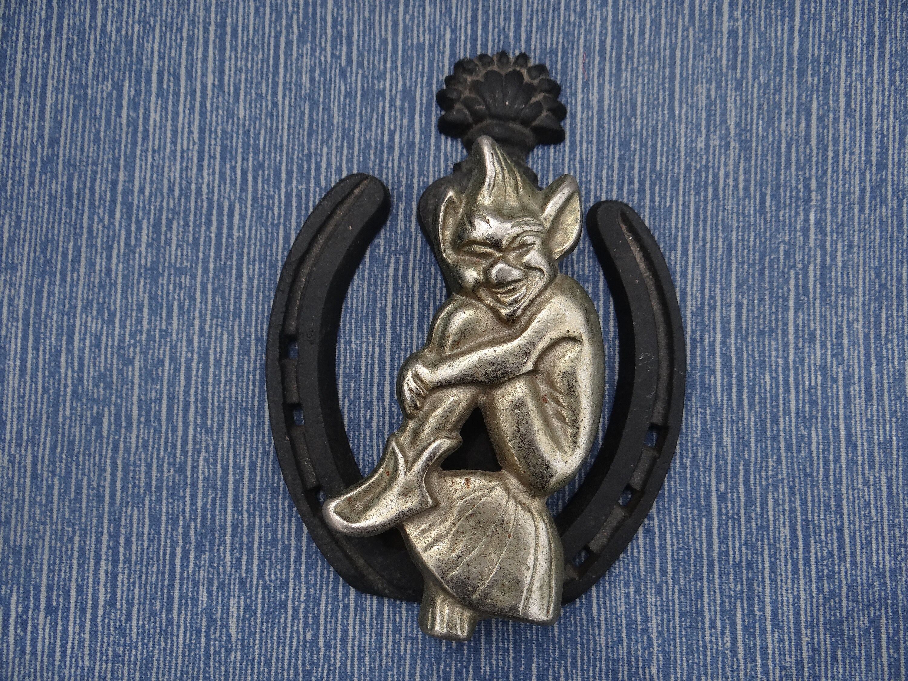 Vintage door knocker leprechaun elf goblin pixie imp gnome Etsy