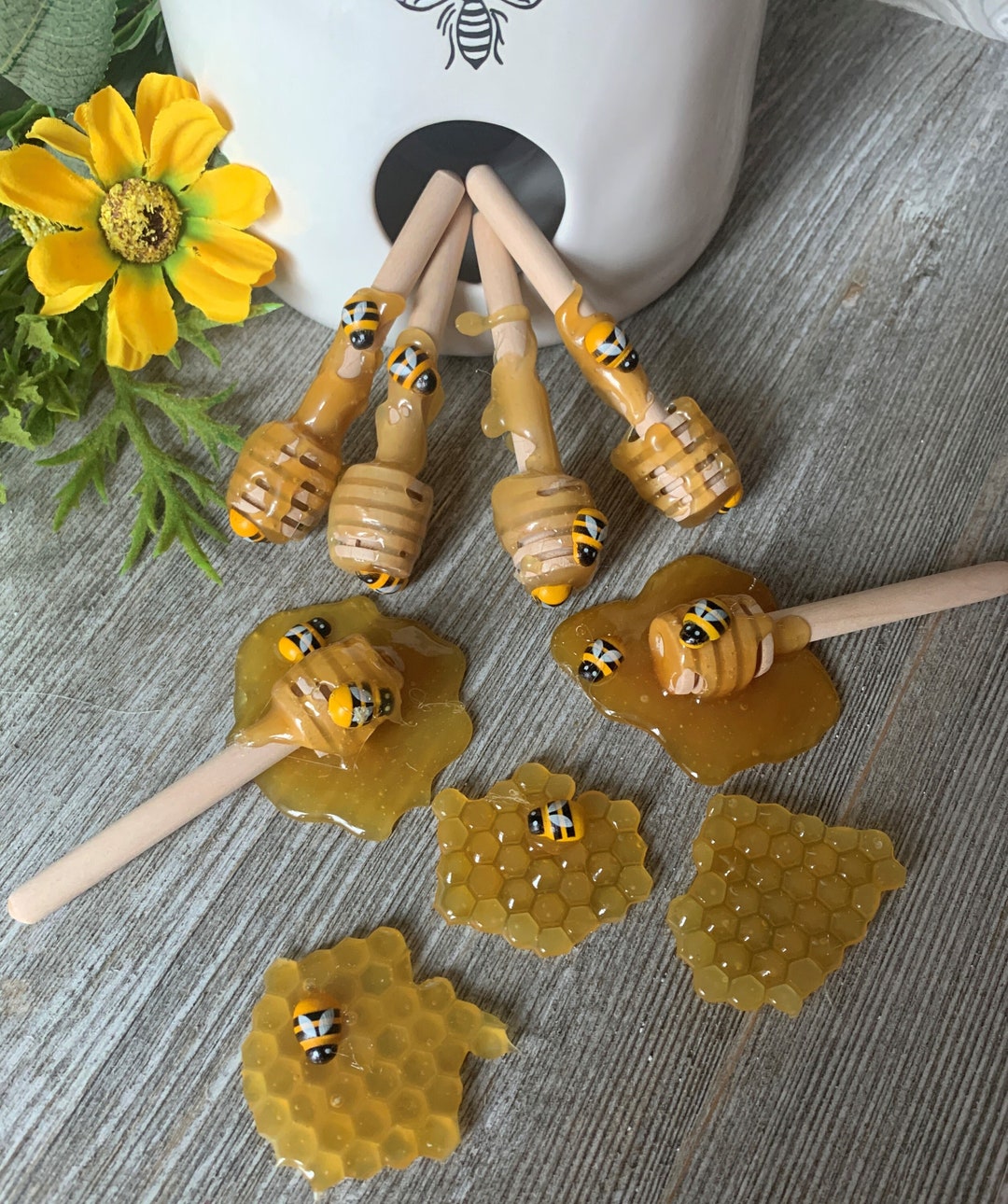 Fake Honey Dippers, Fake Honey Sticks, Honey Dippers for Tier Trays