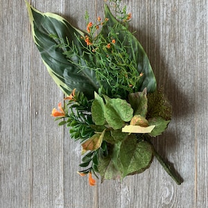 Real Touch Hosta Greenery: Faux Flower Leaf Bush Filler, Artificial Greenery, Floral Mixture Stem