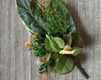 Real Touch Hosta Greenery: Faux Flower Leaf Bush Filler, Artificial Greenery, Floral Mixture Stem