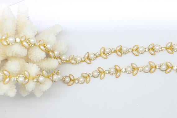 6 8 Inch Widecrystal Rhinestone Chainwedding Etsy
