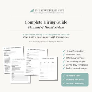 Complete gids voor het inhuren van oppas voor ouders | Toolkit voor het inhuren van oppas | Huishoudelijke werkgeversgids | Oppasbeheersysteem | Hulpbron voor werkende moeders