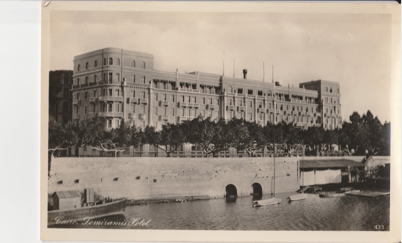 Egypt Cairo Semiramis Hotel Rppc Real Photograph Vintage Postcard Unused - 