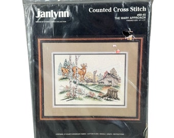 Janlynn Counted Cross Stitch Kit #80-45 The Wary Approach 18" x 12"