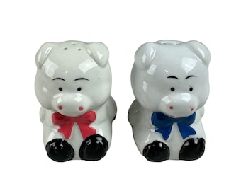 Collectible Vintage Lefton Miss Dainty Salt and Pepper Shaker Set