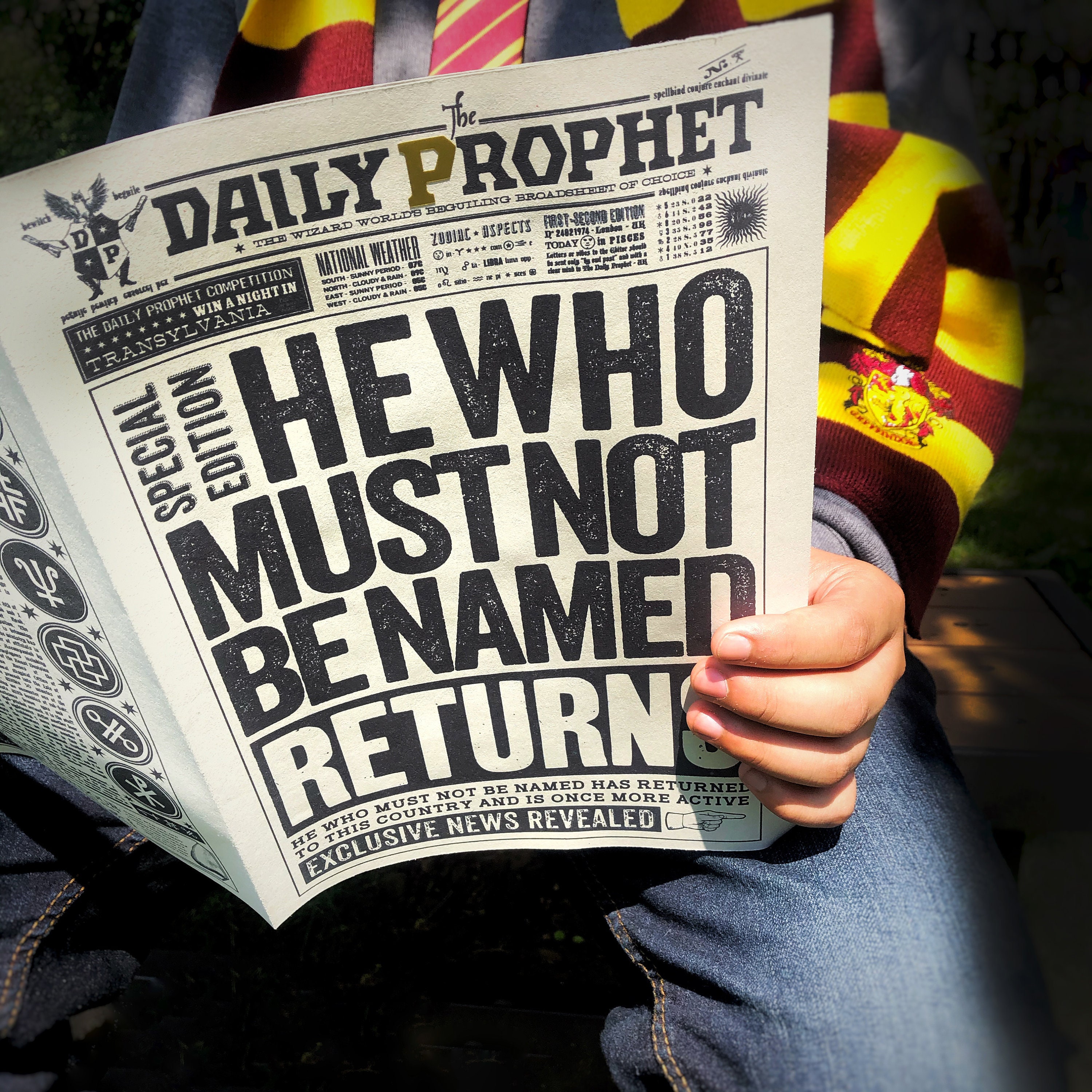 Daily Prophet Newspaper Daily Prophet 8.3 x 11.7 inch A4 Etsy