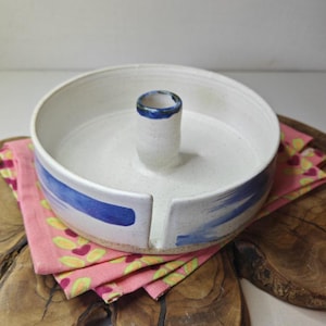 Suporte para papel toalha de cozinha, suporte para papel toalha branco e azul, suporte para papel toalha de cerâmica, suporte para bancada, dispensador de papel toalha