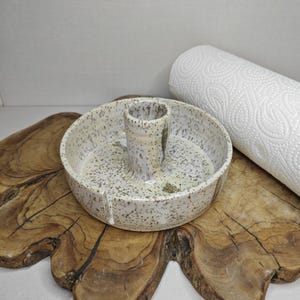 Suporte para papel toalha de cozinha, suporte para papel toalha branco salpicado, suporte para papel toalha de cerâmica, suporte para bancada
