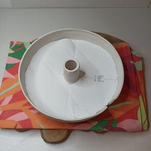 Grande suporte para papel toalha de cozinha branco, suporte para papel toalha branco de 3,25 polegadas, suporte para papel toalha de cozinha de cerâmica, suporte para bancada