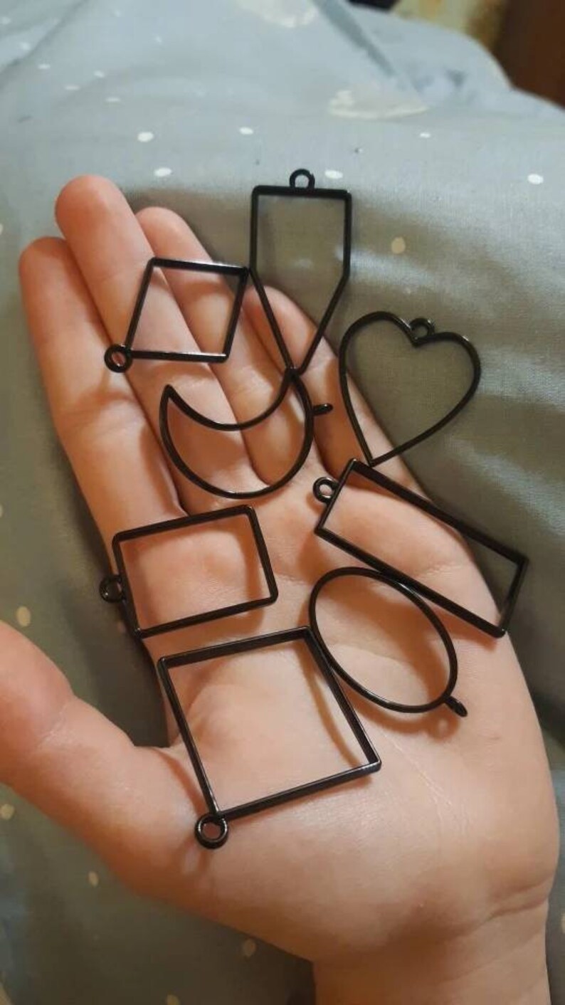Resin Mold Pendant Frames. 10 Pcs Mixed Lot. DIY Love Findings Etsy