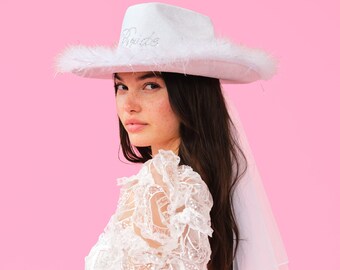 White Cowgirl Hat - Etsy