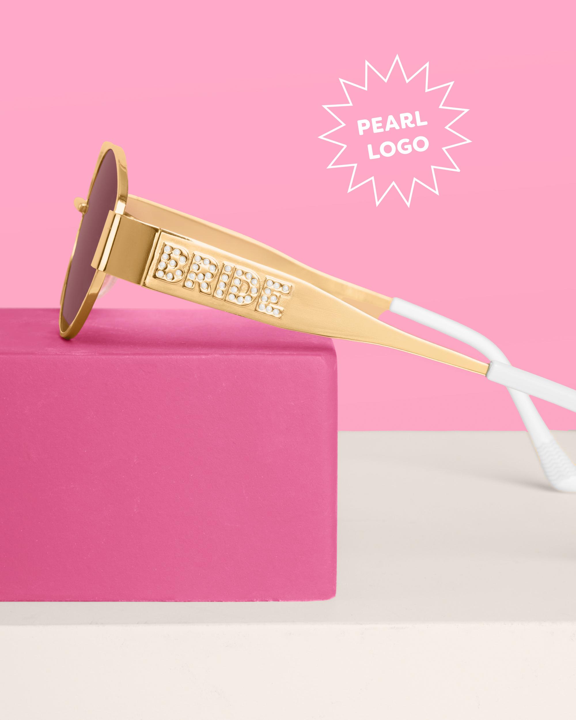 Xo, Fetti Gold Metal Bride Sunglasses | Bachelorette Party  display picture 3