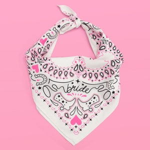 xo, Fetti Bachelorette Party Pink Rodeo Bride Bandana | Last Rodeo Bachelorette Party Decorations, Bridesmaid Gift, Nashville Party Favor