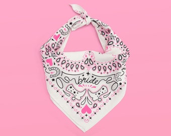 xo, Fetti Bachelorette Party Pink Rodeo Bride Bandana | Last Rodeo Bachelorette Party Decorations, Bridesmaid Gift, Nashville Party Favor