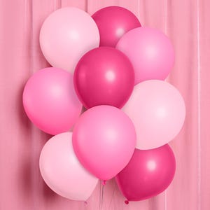Pink Birthday Balloon Set - 24 pk, 12&quot; | Bachelorette Party Decorations, Bridal Shower, Birthday Party, Baby Shower, Paris Hilton, y2k