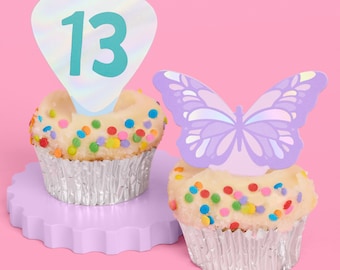 Xo, Fetti ERAS Cupcake-Turm – 3-stöckig, Pink, Mit Discokugel, Für Geburtstage & Themenpartys