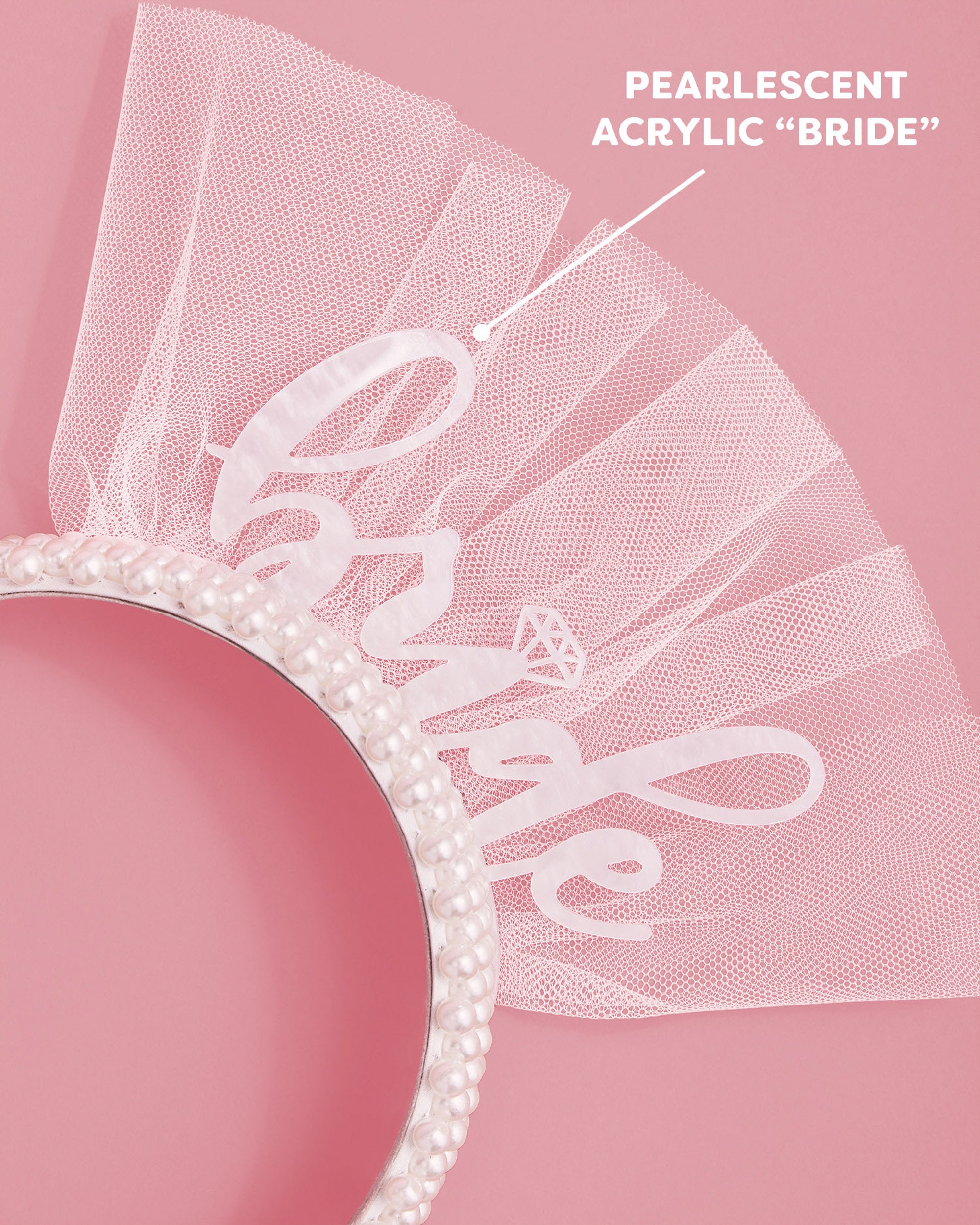 Bachelorette Party Favors 12 Pack Diamond Hair Ties Card Bride Bridesmaids  Hair Accessories Bridal Shower Wedding Decorations White Rose Gold Bands  Pink Party Supplies (24 Hair Ties White Pink) Diamond 12pack White P