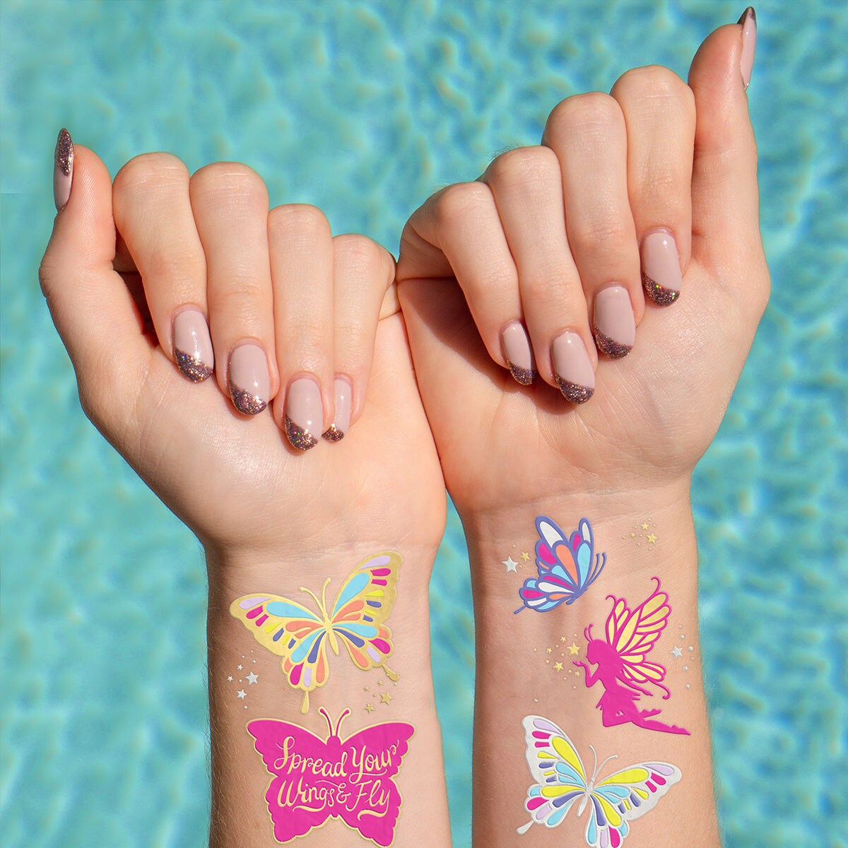 Butterfly Tattoos for Kids 34 Glitter Temporary Tattoos - Etsy