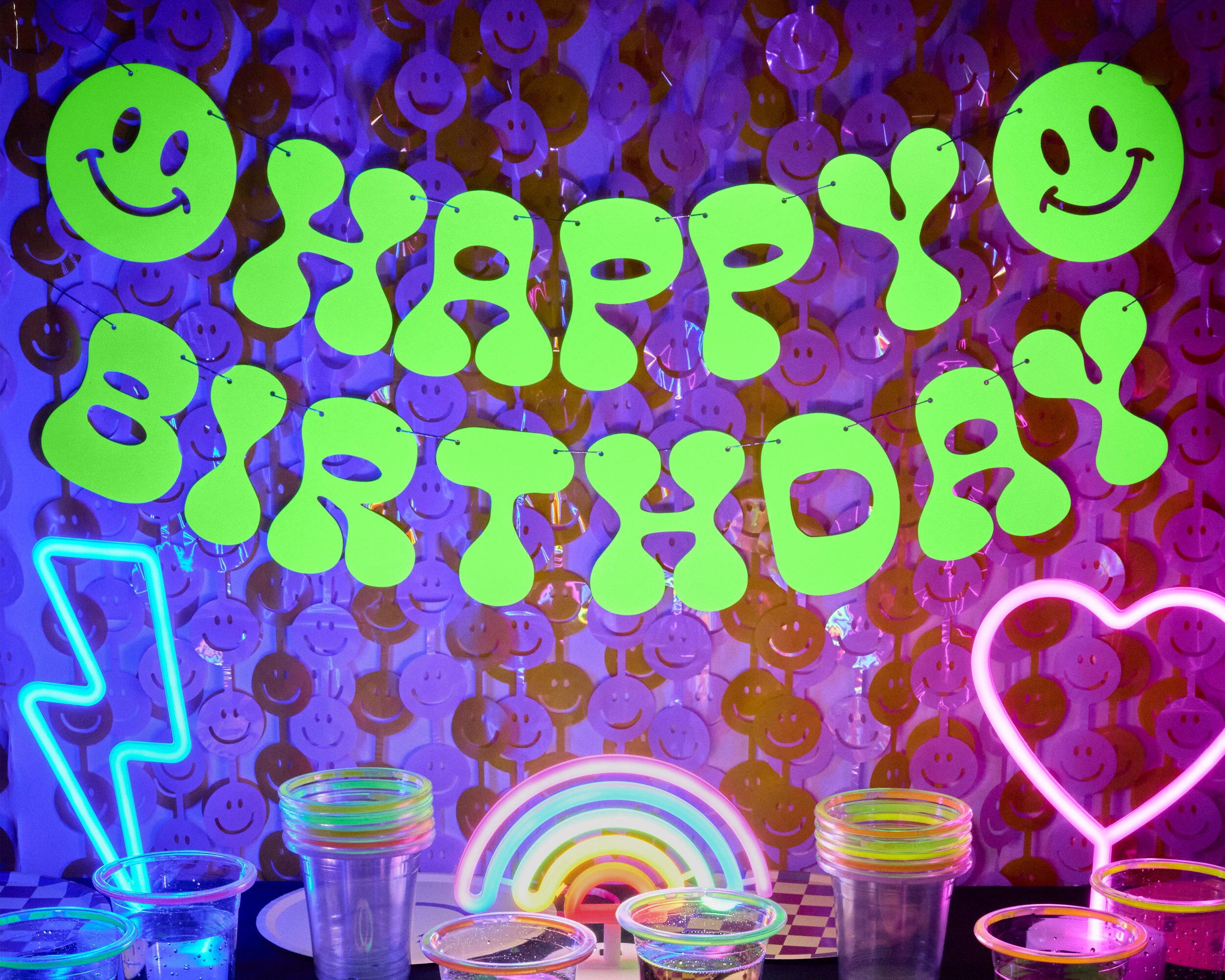 Rave Girl Banner - Matte Neon Banner, image size:2500x2000