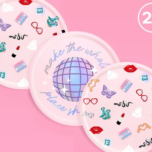 thumbnail image 2 of Happy Smiley Paper Plates - 24 Pk, 9 | Pastel Jordan 2 of 9