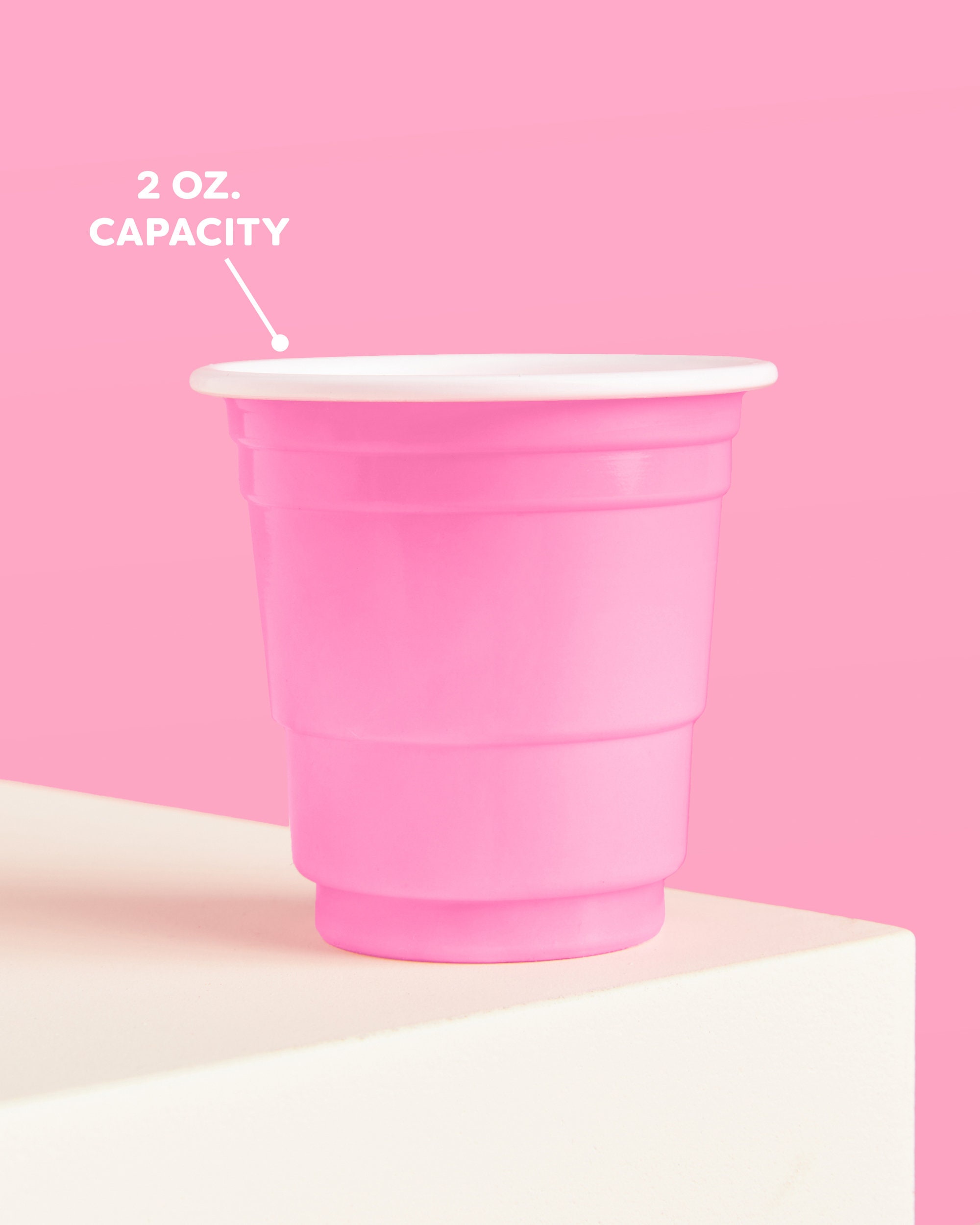 Pink Shot Glasses Party Decorations 50 Matte Pink Plastic Etsy