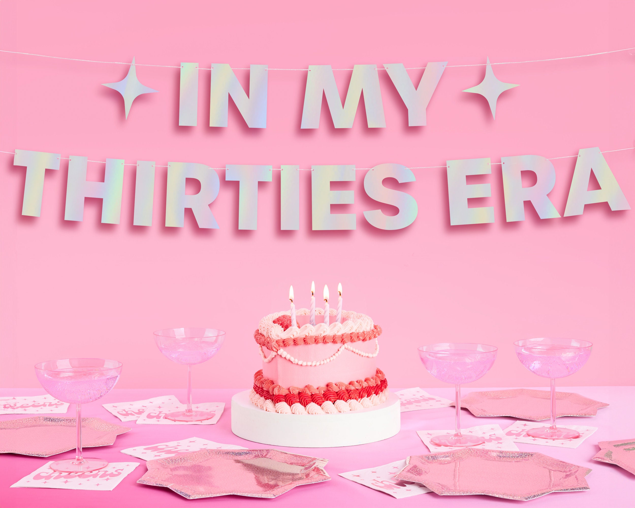 Striscione Compleanno In My Birthday Era 3m - Decorazione Iridescente Per Feste, Donna/Ragazza - Foto 11