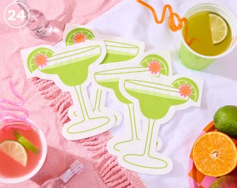 xo, Fetti 24 Margarita Napkins - 3-ply | Mexican Bachelorette Fiesta Decorations, Western Birthday, Cinco de Mayo Tableware, 21st Bday