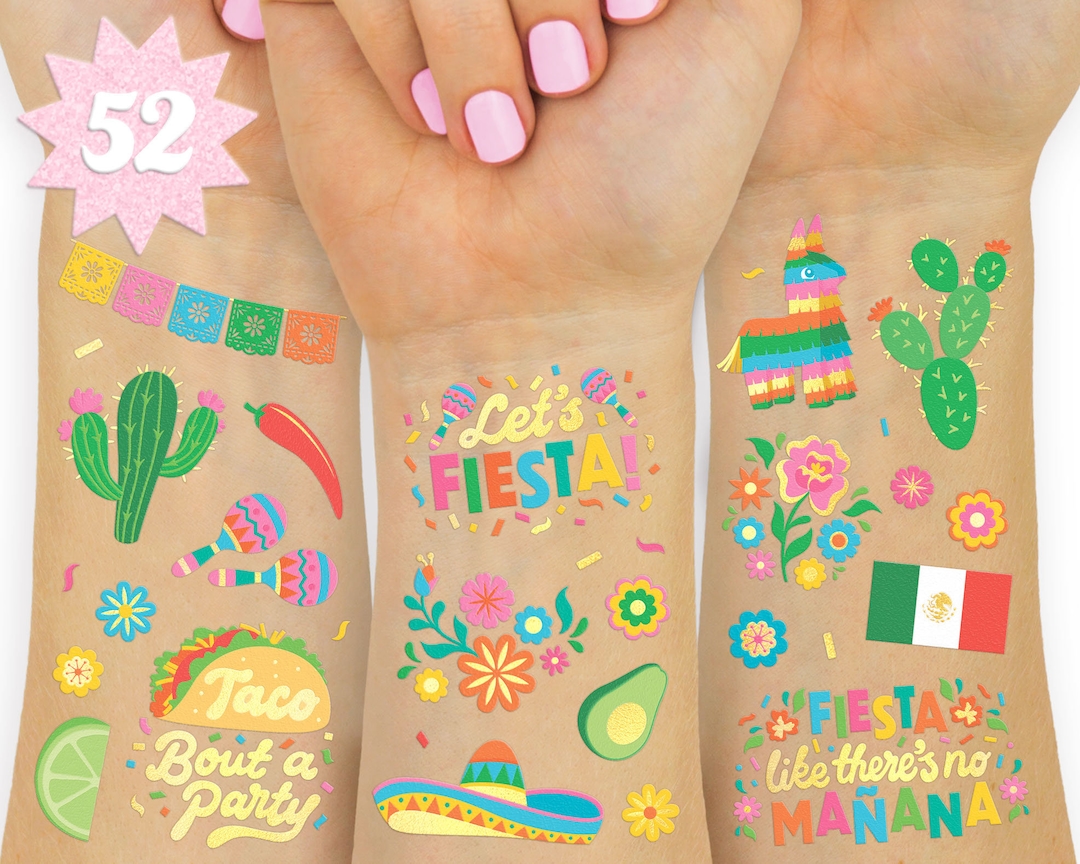 Fiesta Tattoos, Cinco De Mayo Decorations - 52 Styles | Fiesta Party ...