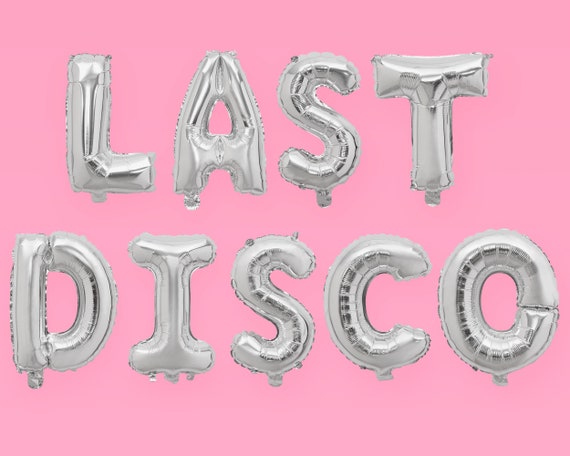 Last Disco 70s Bachelorette Party Decorations Last Disco 16 Silver Foil  Balloons Bridal Shower, Bride to Be, Disco Ball, Groovy, Space 