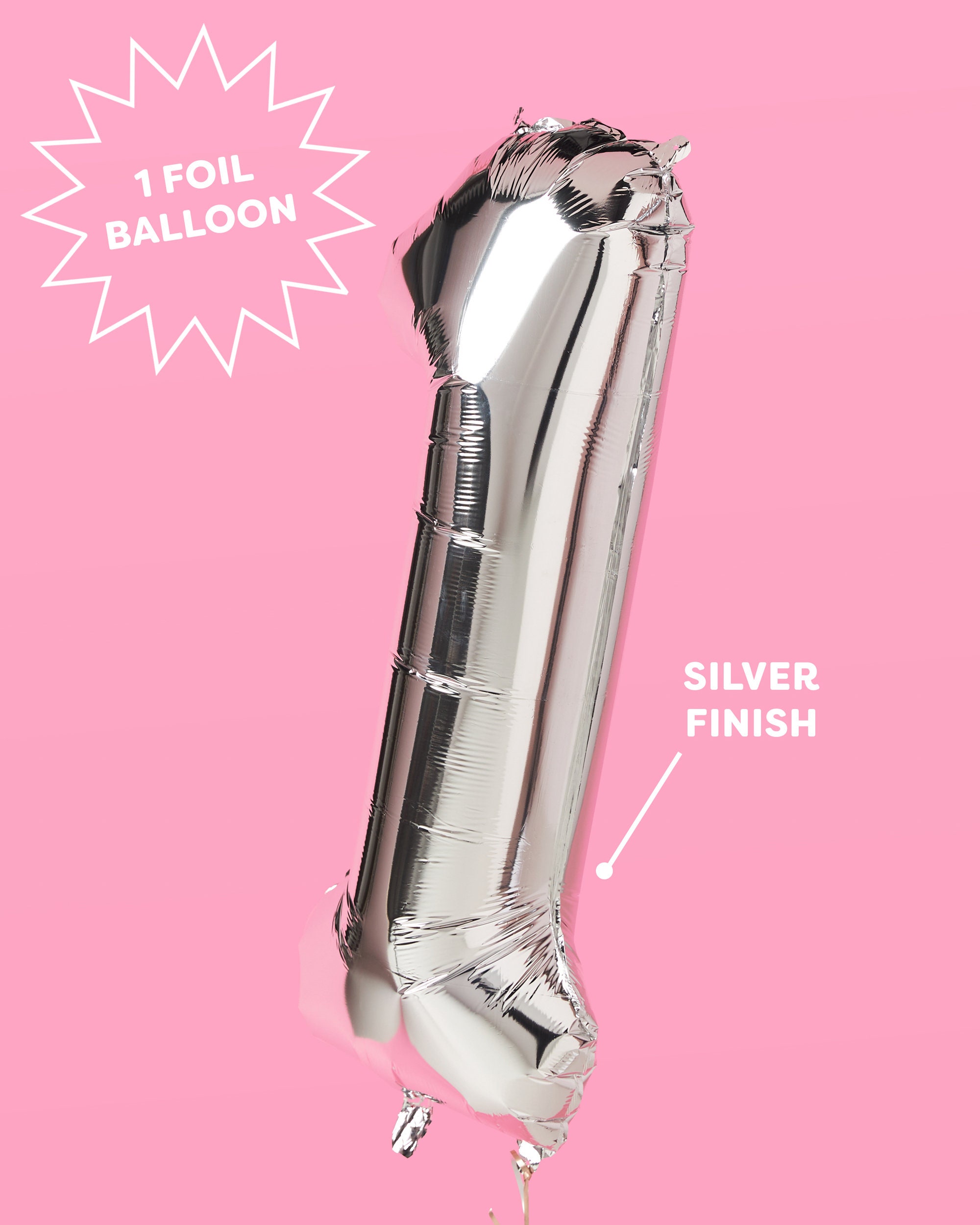 Silver 2024 1 balloon