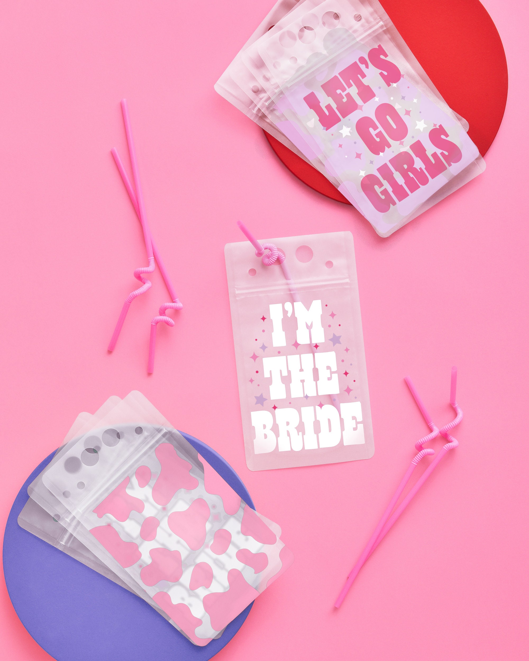 Xo, Fetti Junggesellinnenabschied-Becher – 16 Stück, 'Let's Go Girls' & 'I'm The Bride', Spülmaschinengeeignet