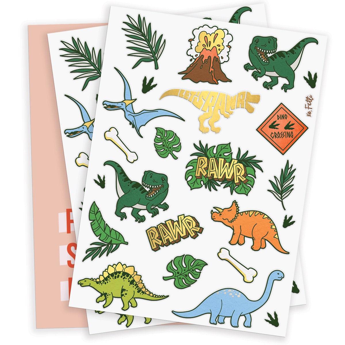 Dinosaur Temporary Tattoos Kids Temporary Tattoos Dinosaur Etsy