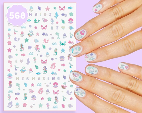 Cute Nail Art Stickers Nail Decals Valentine Cartoon Heart Nail Design  Stickers for Women Girls Valentine Nail Stickers Decoration Accessories DIY  Manicure B