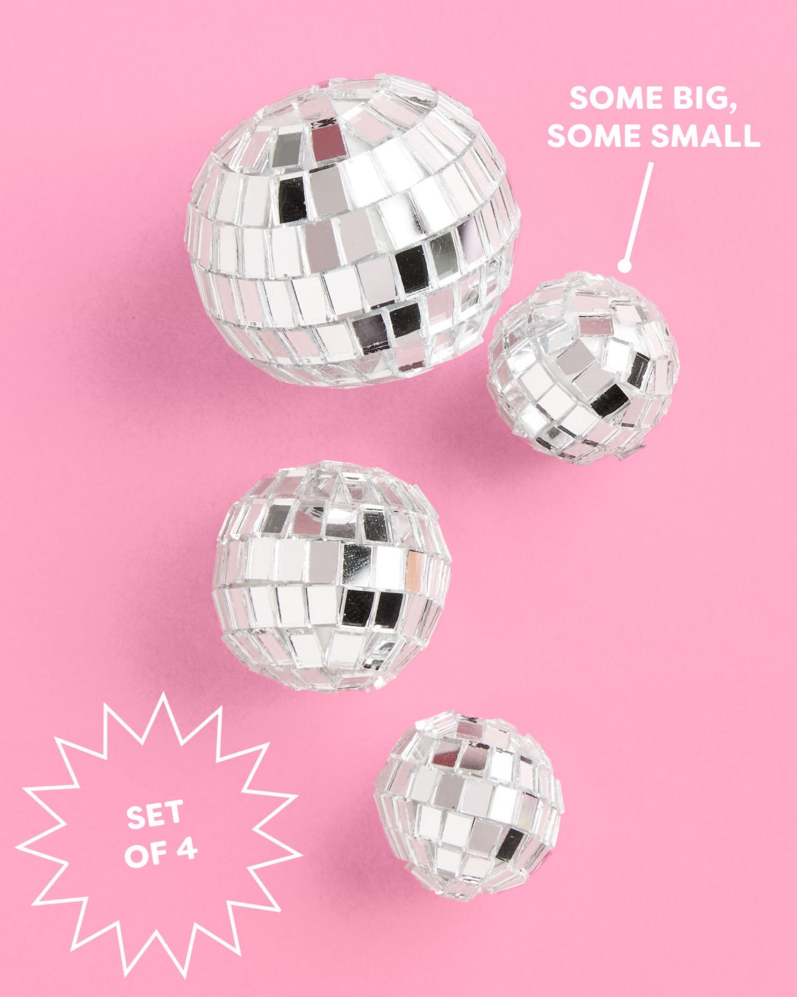 Disco Ball Cake Topper 4 Pieces Birthday Supplies Etsy
