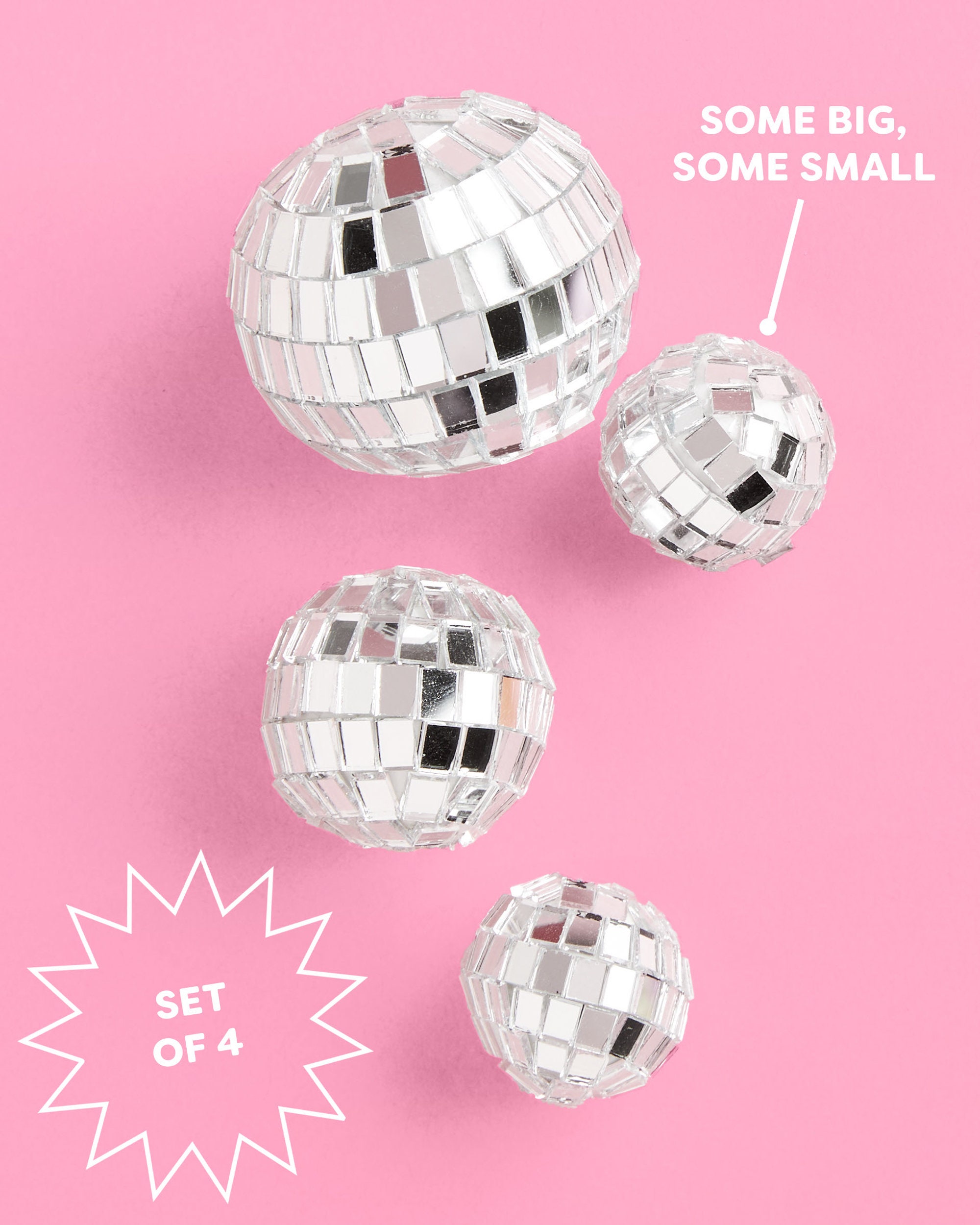 Disco Ball Cake Topper 4 Pieces Birthday Supplies Etsy