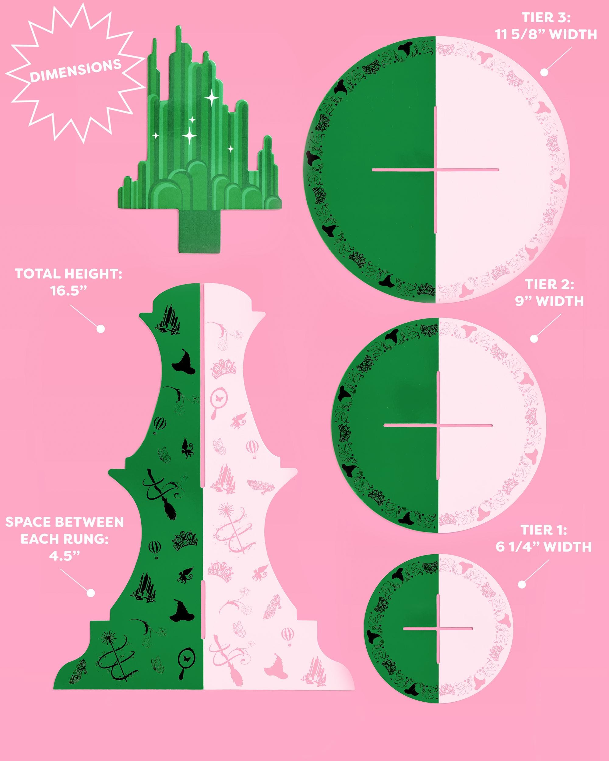 Xo, Fetti ERAS Cupcake-Turm – 3-stöckig, Pink, Mit Discokugel, Für Geburtstage & Themenpartys