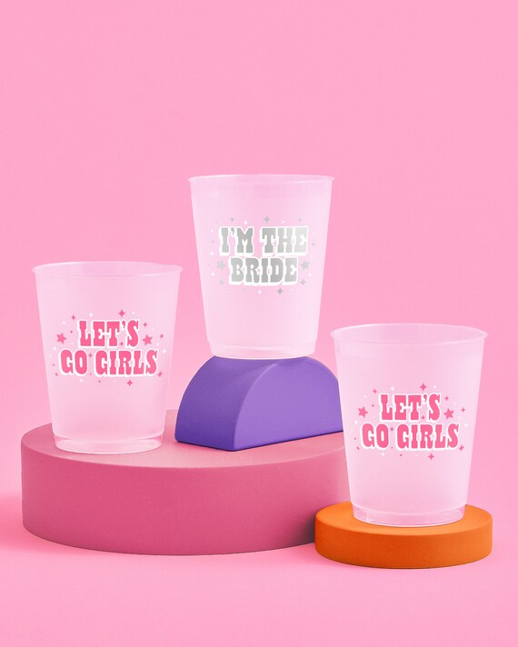 Let's Go Girls Bachelorette Party Decorations Reusable Cups 16 Cups  Nashville Bridal Shower Gift, Cowgirl Bride Bridesmaid Favors -  Canada