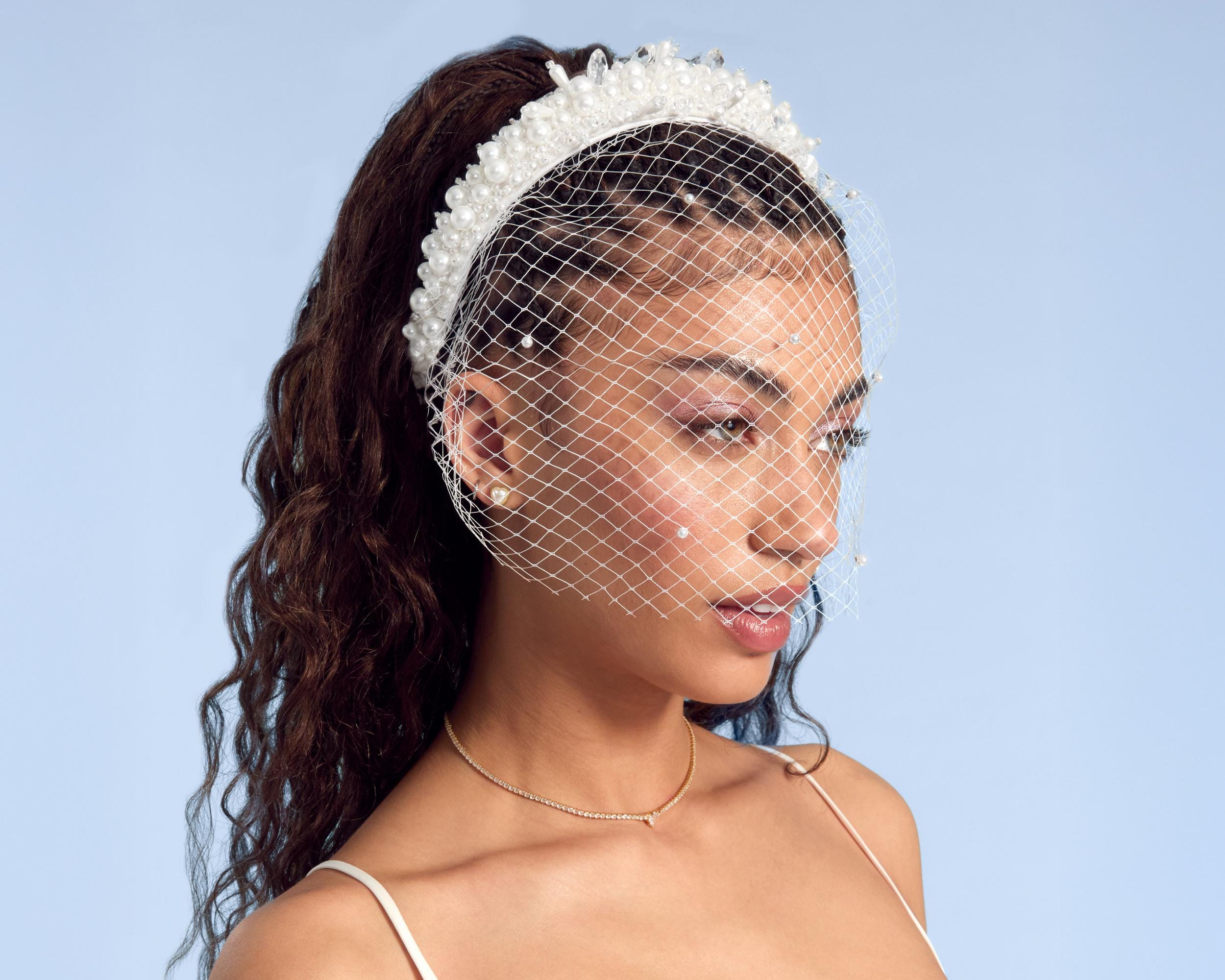 Crystal Beaded Bridal Headband - Etsy display picture 1