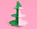 xo, Fetti Pink + Green Witch Cupcake Tower, 3 Tiers | Birthday Display Decorations, Kids Wizard Cake Stand, Bachelorette Party Dessert Table