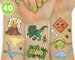 Dinosaur Temporary Tattoos, Kids Temporary Tattoos Dinosaur Birthday Party Supplies, Dinosaur Party Favors, T-rex Decorations, Dino Stickers 