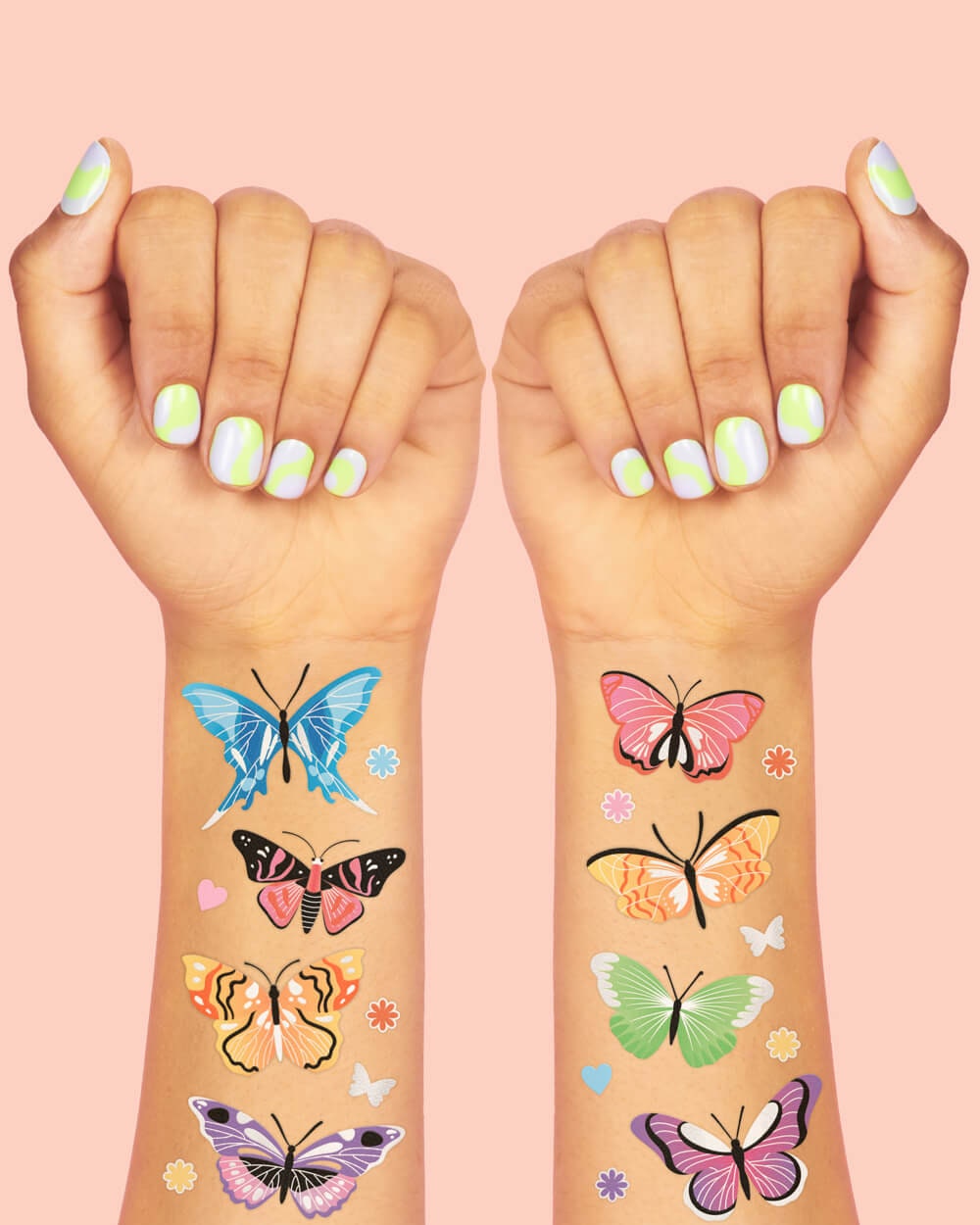 Amazon.com : Ooopsiun Glitter Butterfly Temporary Tattoos