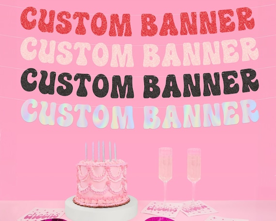 xo, Fetti Custom Banner | Personalized Bachelorette Party, Birthday Party, Baby Shower, Funny Gag Gift, Iridescent, Engagement