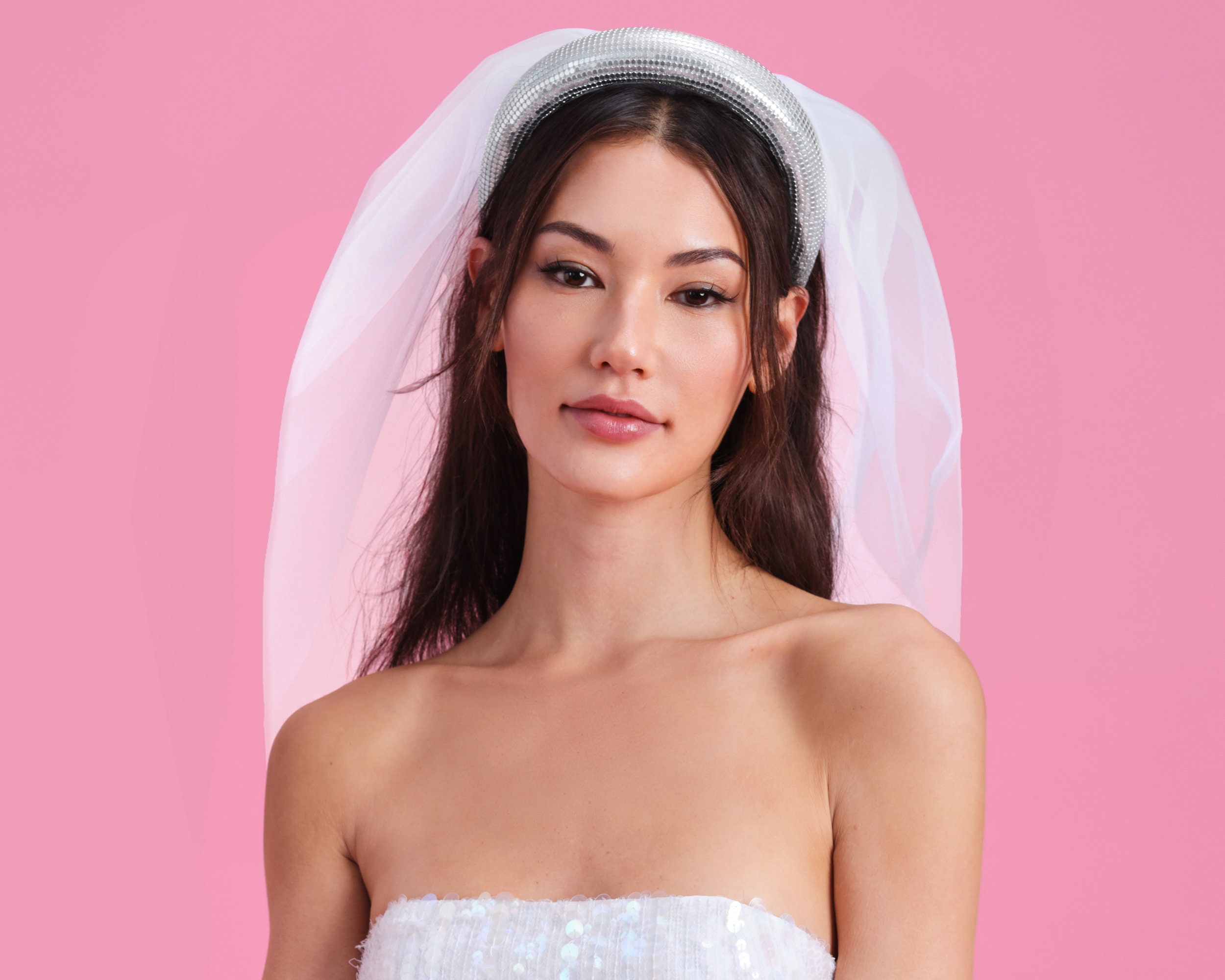 Vintage 70s Wedding Veil 45 inches long Vintage 1970s Wedding Veils - Etsy main image 4