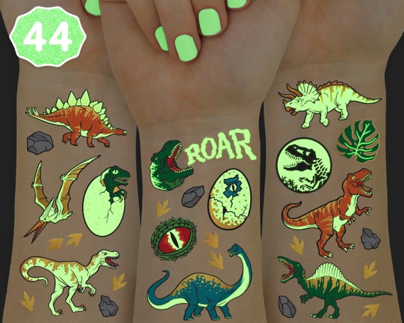 NUOBESTY 6pcs Dinosaur Pattern Temporary Tattoos Cute Realistic Funny  Cartoon Tattoos Waterproof Tattoo Stickers Temporary Body Art Animal  Stickers for Kids  Amazonin Beauty