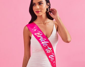 bride to be sash bras and things