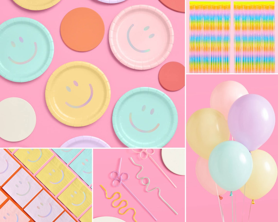 xo, Fetti Pastel Birthday Balloon Set - 24 pk, 12 | Bachelorette Party Decorations, Garden Bridal Shower, Birthday Party, Pa